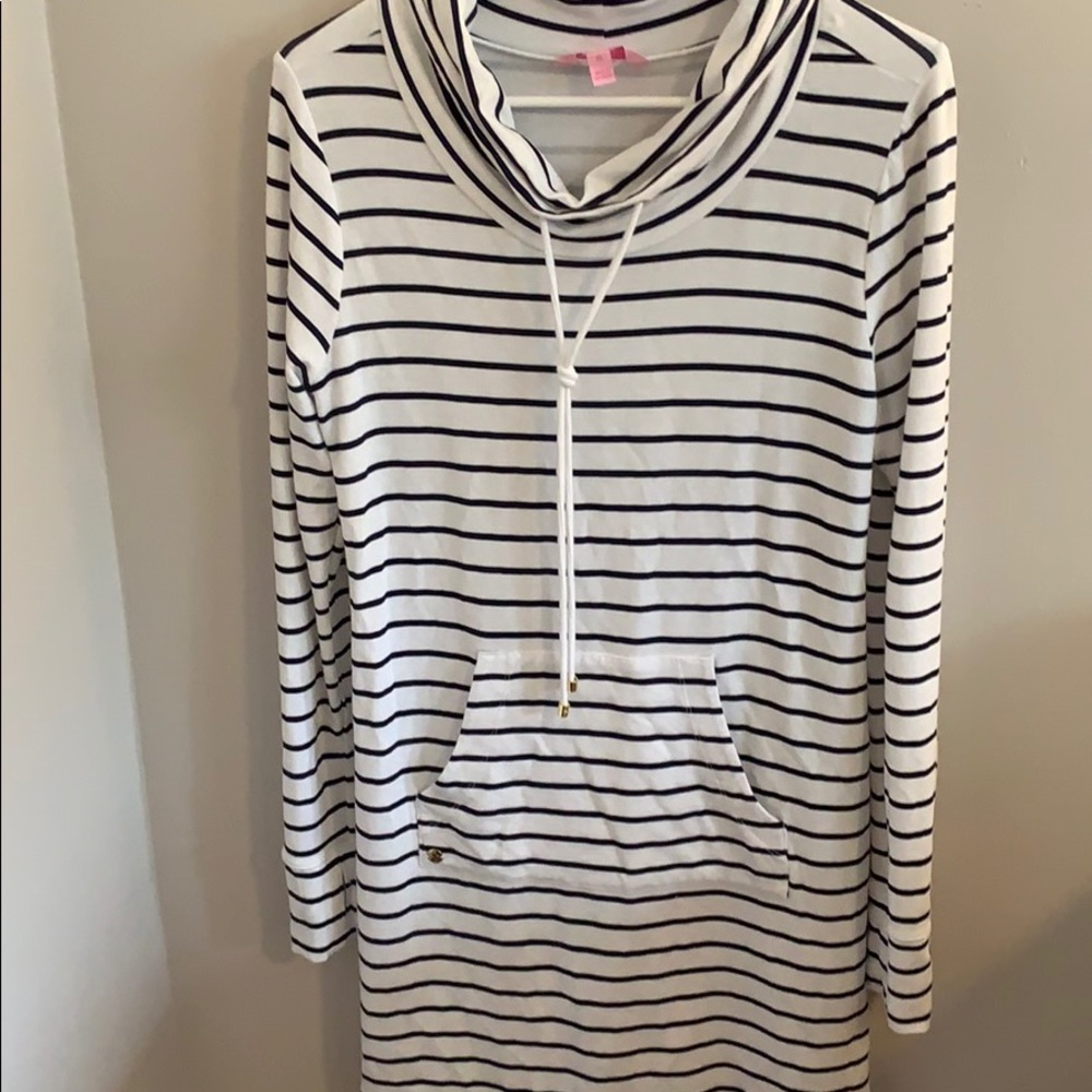 Cowl neck dress
